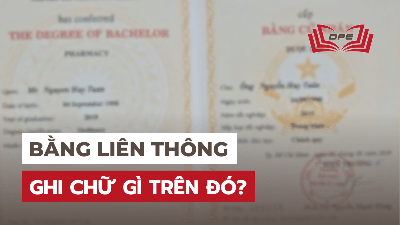 Bằng liên thông có ghi chữ liên thông không?