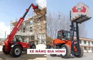 Hình ảnh minh họa xe nâng địa hình (Rough Terrain Forklift)