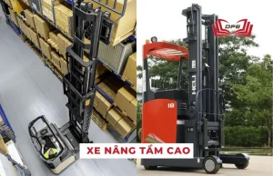 Hình ảnh minh họa xe nâng tầm cao (reach truck)