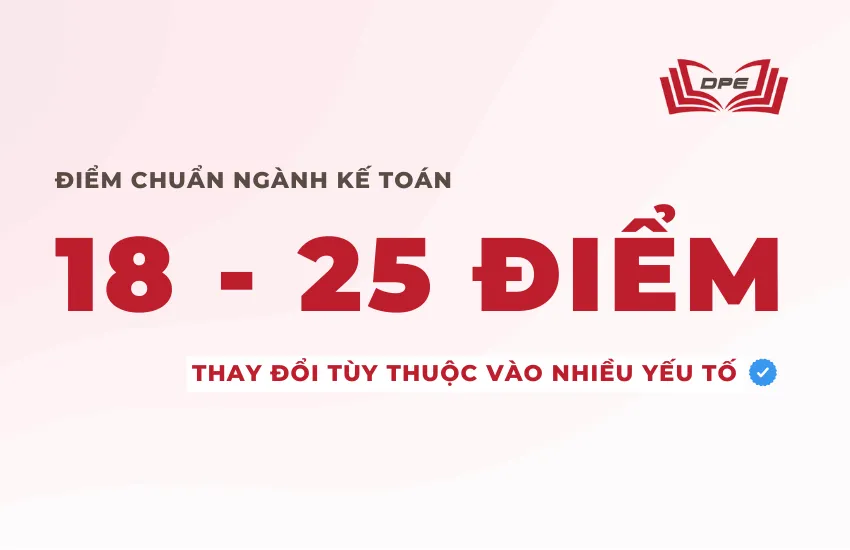 Điểm chuẩn thường nằm trong khoảng từ 18 đến 25 điểm
