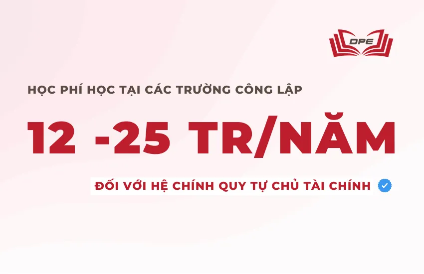 Học phí học tại các trường công lập 