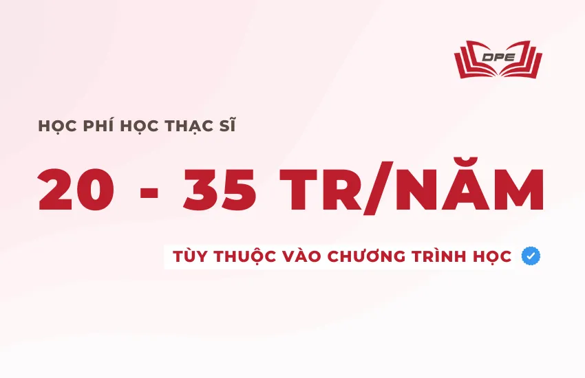 Học phí học thạc sĩ thay đổi dựa vào chương trình học