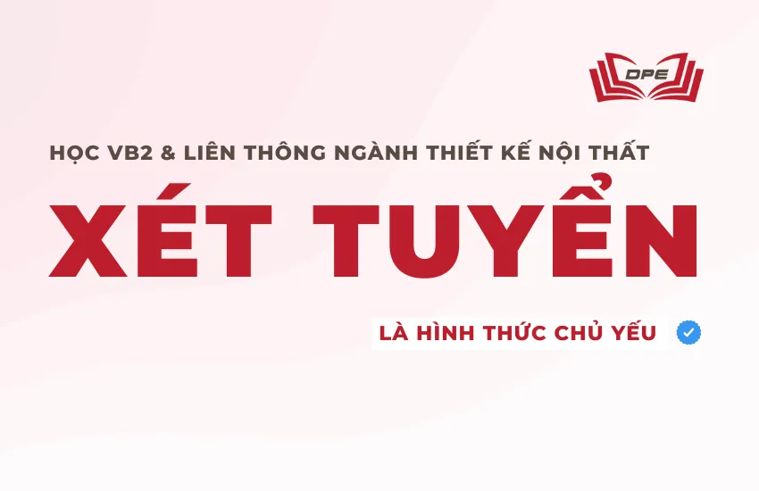 Thiết kế nội thất có cần thi hay không phụ thuộc vào quy định của từng trường đại học