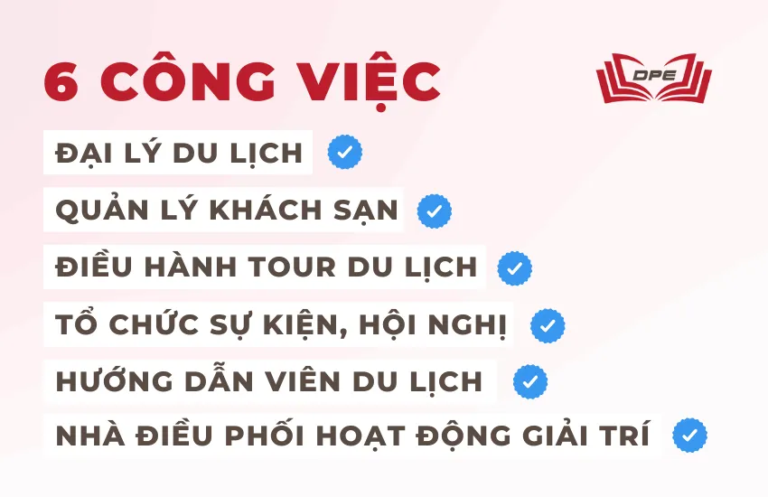 Ngành Quản trị dịch vụ du lịch và lữ hành có rất nhiều cơ hội nghề nghiệp đa dạng