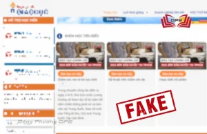 Dạng website được nghi ngờ là giả mạo Đông Phương DPE